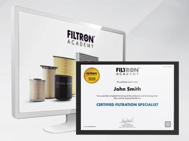 Certifikát Filtron Academy