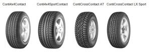 Continental nabízí rozsáhlou řadu pneumatik pro SUV