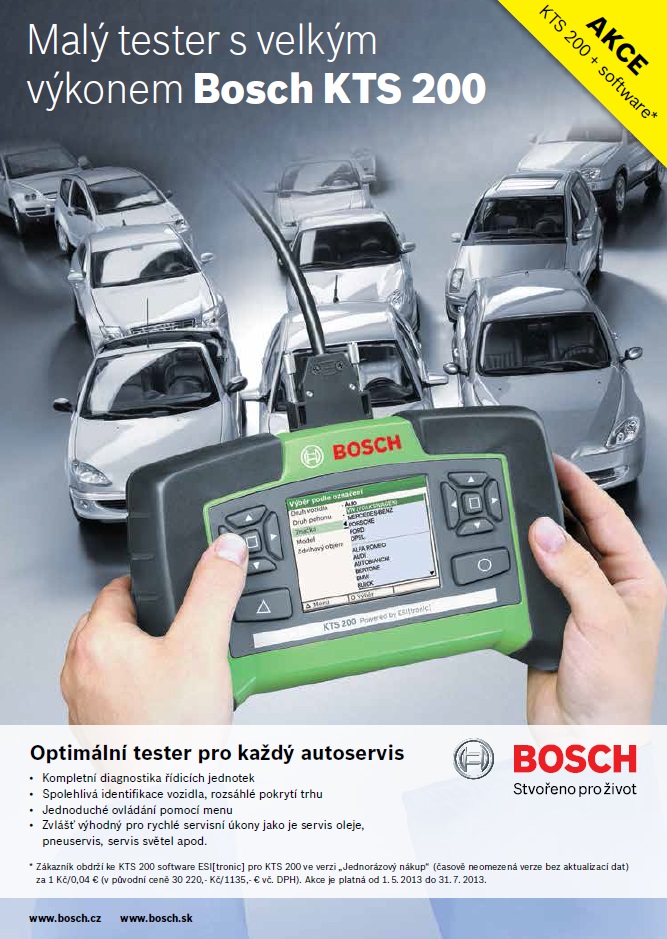 Malý tester s velkým výkonem – Bosch KTS 200