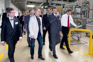 Ministr průmyslu Martin Kuba navštívil Bosch Diesel v Jihlavě