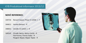KYB Produktové informace 2013/12