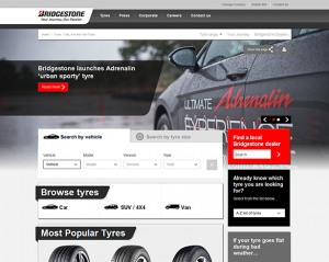 Bridgestone spustil nové webové stránky pro osobní pneumatiky v češtině