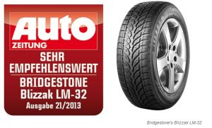 Zimní pneumatiky Bridgestone Blizzak získaly další uznání od odborníků