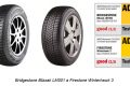 Nové zimní pneumatiky Bridgestone a Firestone obdržely nejlepší známky od německého autoklubu ADAC