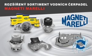 Rozšířený sortiment vodních čerpadel Magneti Marelli