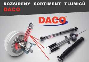 Rozšířený sortiment tlumičů DACO