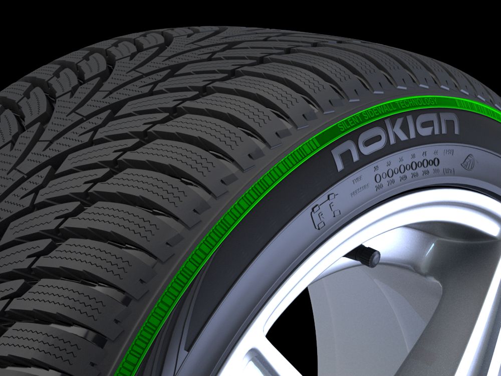 Technologie bočnic s tichým efektem je použita u pneumatik Nokian WR A4, Nokian WR D3 a Nokian WR D4