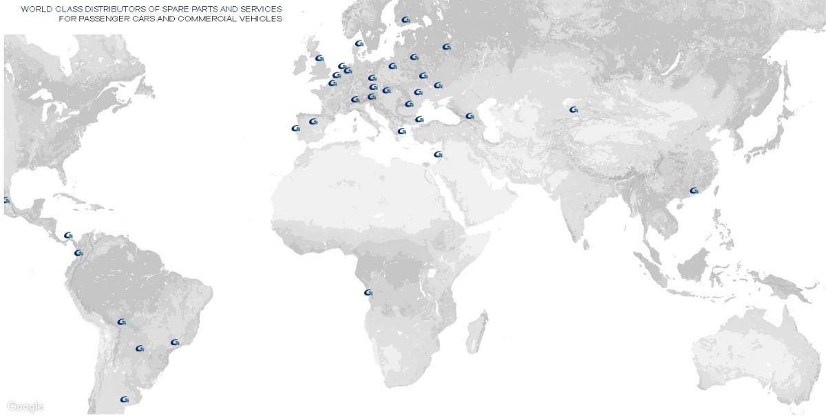 Mapa členů GROUP AUTO INTERNATIONAL 