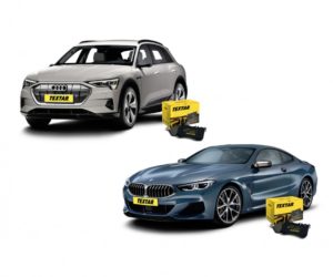 Firma Textar nabízí nově brzdové destičky pro nové BMW 8 a Audi E-tron