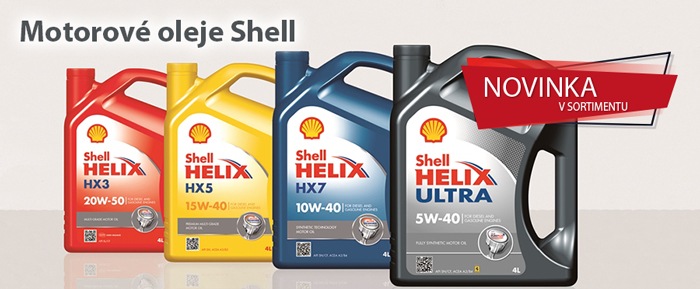 Motorové oleje Shell Helix v nabídce Elán car
