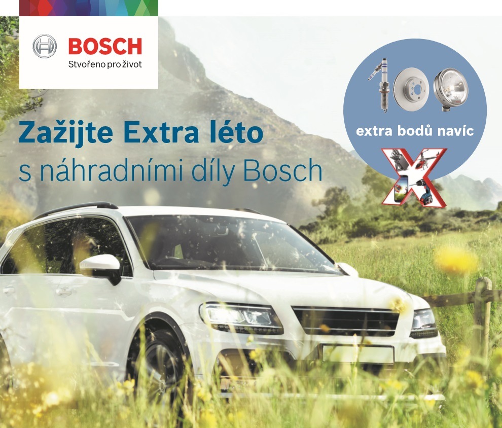 BOSCH: Zažijte Extra léto s náhradními díly Bosch