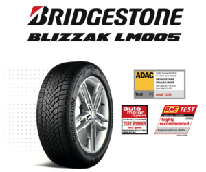 Bridgestone Blizzak LM005 získává další nejvyšší ocenění v celé Evropě