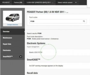 Diagnostické tipy v praxi: Svítí výstražná kontrolka u vozu Peugeot Partner