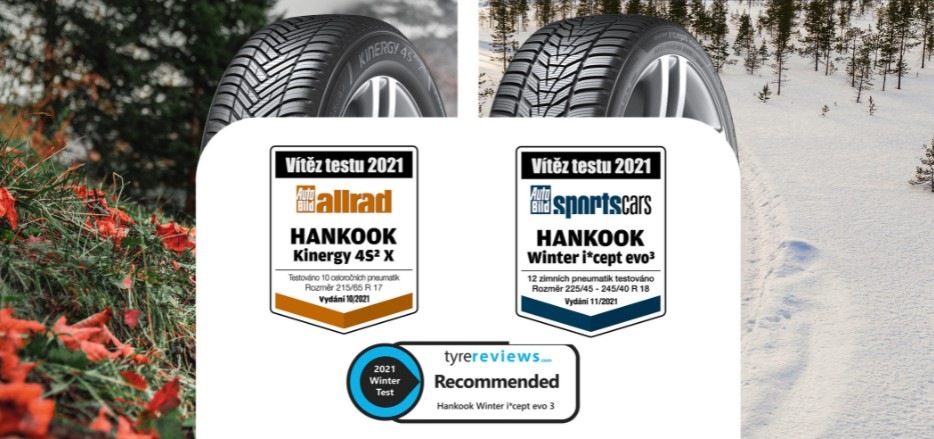 Ocenění pneumatik Hankook