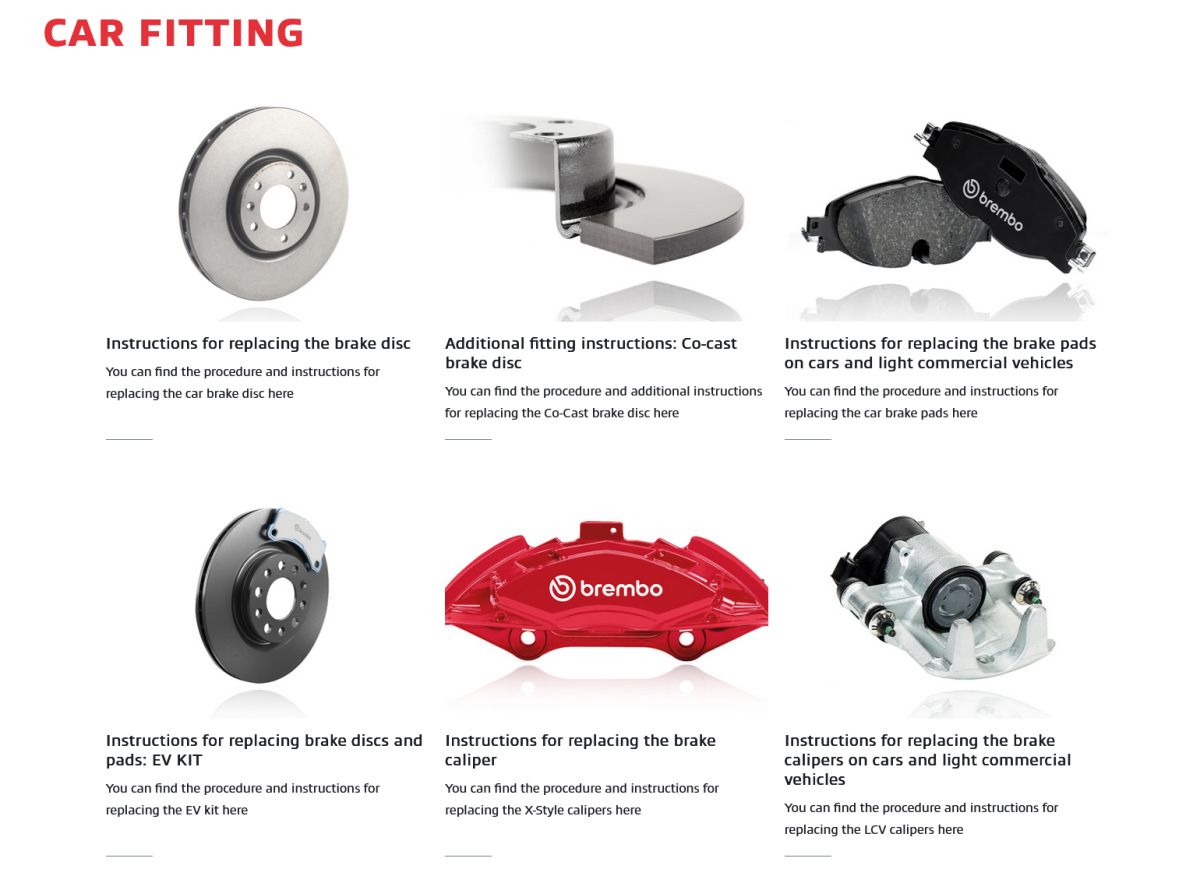 Car fitting od Bremboparts