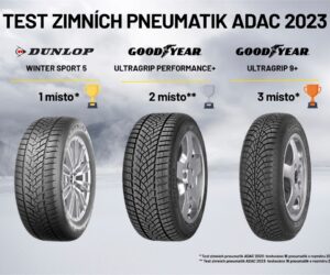 Pneumatiky Goodyear zazářily v testu zimních pneumatik ADAC