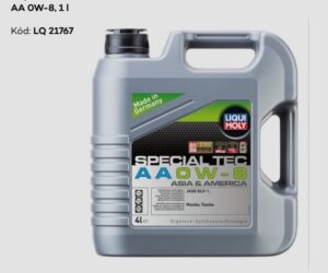 LKQ představuje nový olej Special Tec AA 0W-8 od LIQUI MOLY