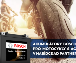AD Partner: Předplněné a nabité akumulátory Bosch pro motocykly s technologií AGM