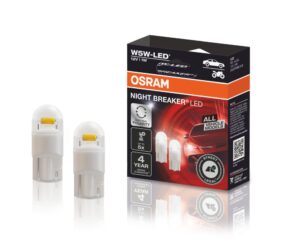 Inovativní řada legálních pomocných žárovek OSRAM NIGHT BREAKER®LED W5W je nyní k dispozici i v České republice