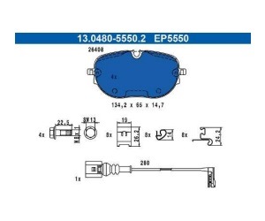 Brzdové destičky AUMOVIO pro elektrické vozy VW Group