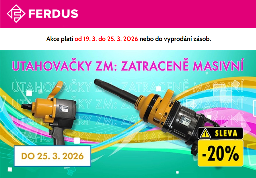 Sleva na utahovačky Sleva na utahovačky