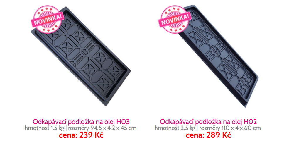 Odkapávací podložky Odkapávací podložky