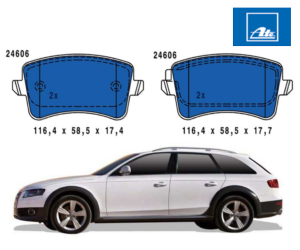 Nové brzdové destičky ATE pro vozy Audi